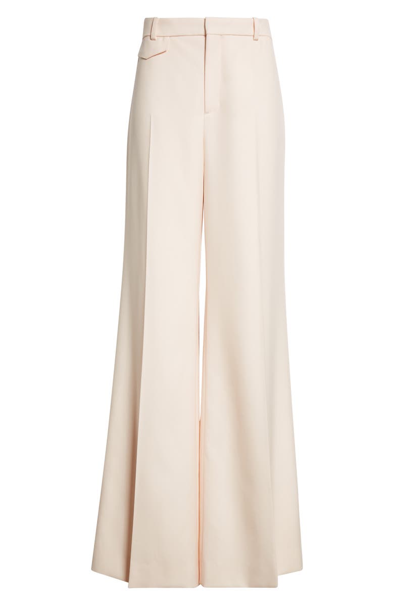 Chloé Virgin Wool Wide Leg Trousers, Alternate, color, Biscuit Pink