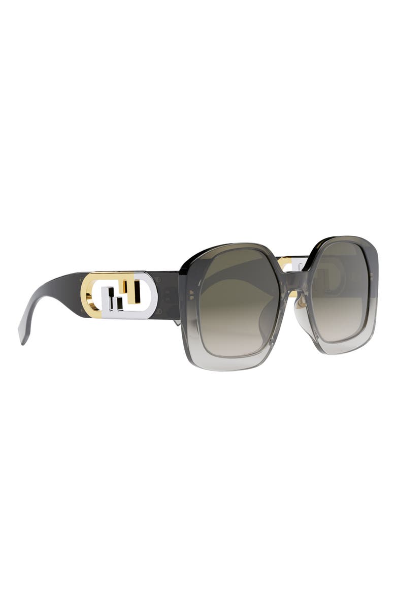 Fendi 'Fendi O'Lock 54mm Geometric Sunglasses, Alternate, color,