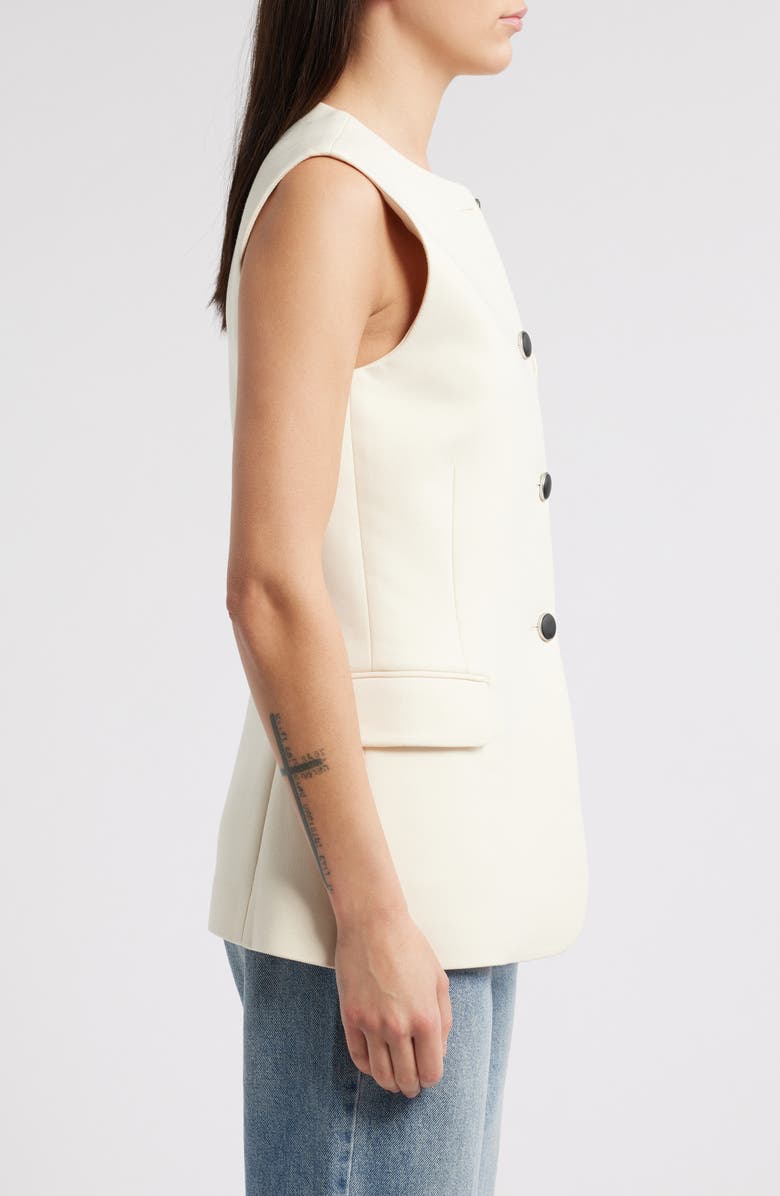 rag & bone Bartlet Vest, Alternate, color, Ivory