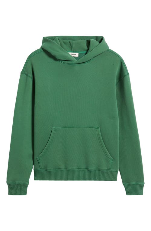 Elwood Core Oversize Organic Cotton Brushed Terry Hoodie In Green