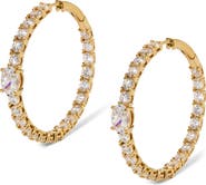 Nadri Stellar Inside Out Hoop Earrings