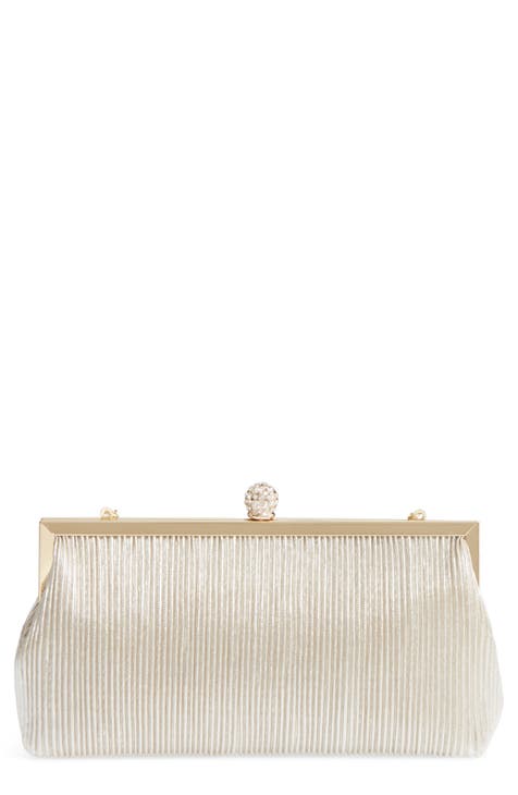 Beige clutch evening bag on sale