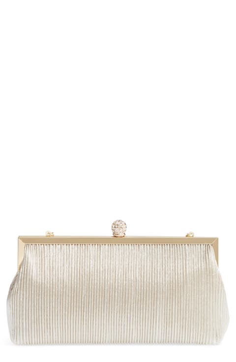 Aneka Pleated Shine Clutch