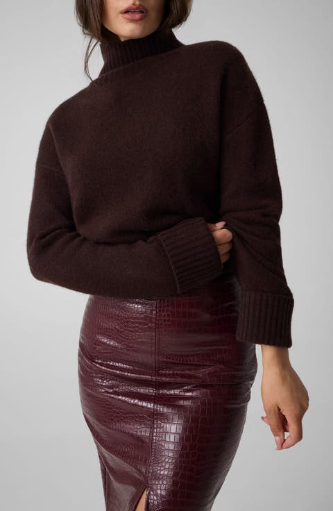 Cashmere Blend Turtleneck Sweater