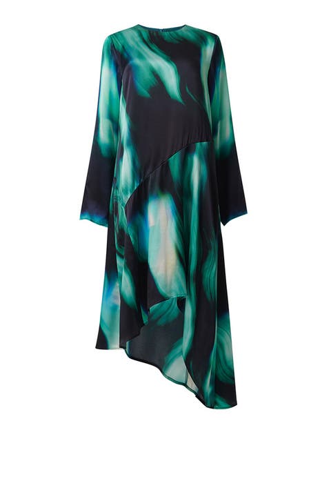 Printed Paneled Dress