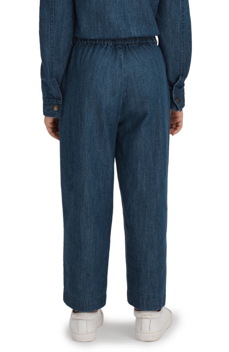 Reiss Kids' Marnie Denim Jumpsuit, Alternate, color, Blue