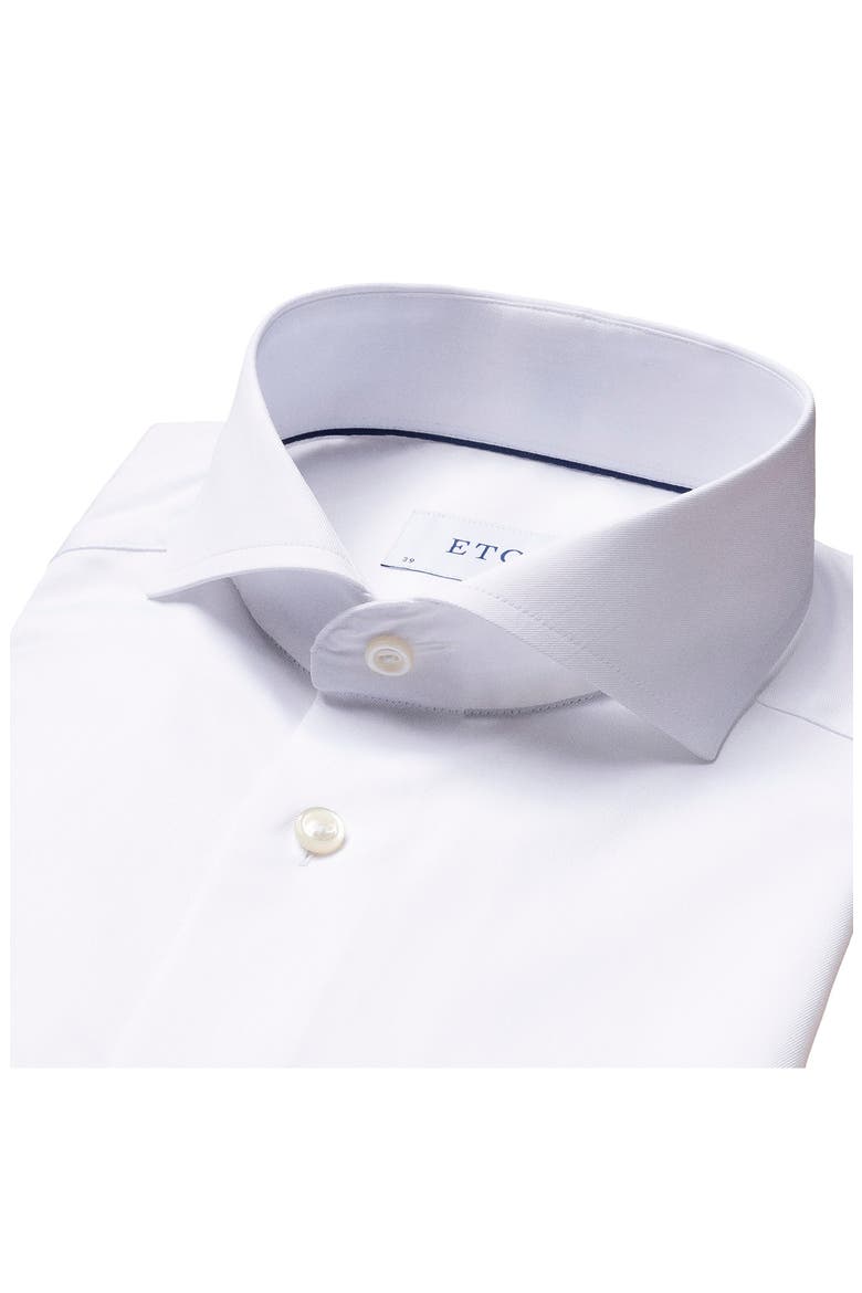 Slim Fit Solid Dress Shirt, Alternate, color, WHITE