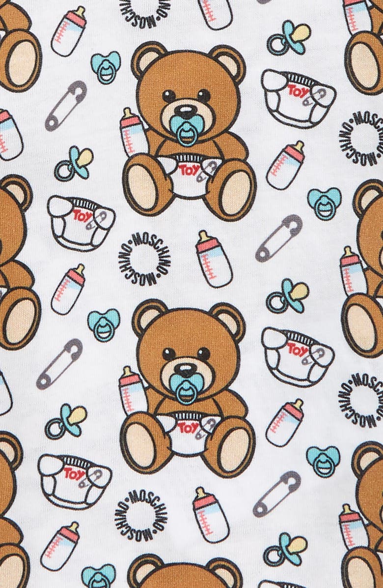 Moschino 2-Pack Baby Bear Graphic Bodysuits Gift Set, Alternate, color, 