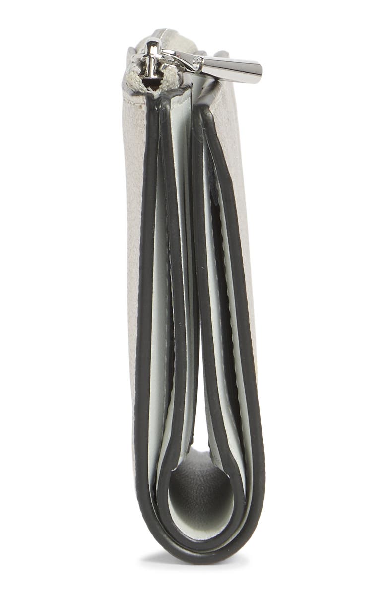 Kate Spade New York ava metallic zip bifold wallet, Alternate, color, Silver Multi