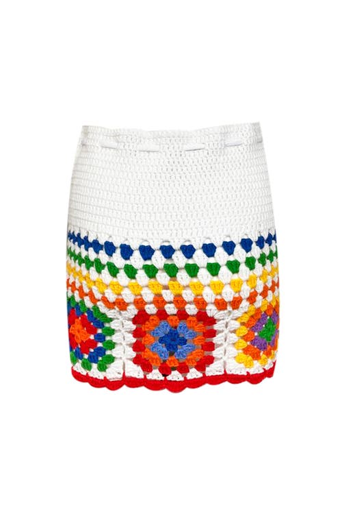 Nessi Byrd Kids' Floral Pattern Hand-crochet Skirt-cover Up
