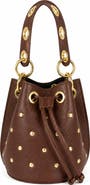 Persaman New York Paolina Studded Leather Bucket Bag