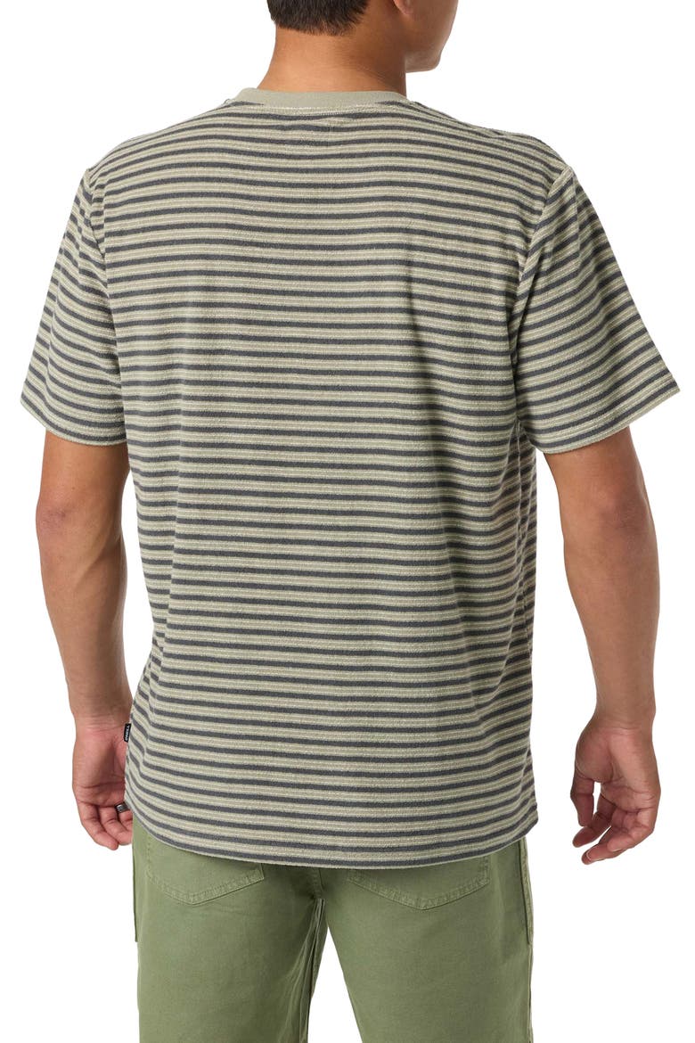 Frontiers Stripe Terry Cloth T-Shirt, Alternate, color, SEAGRASS