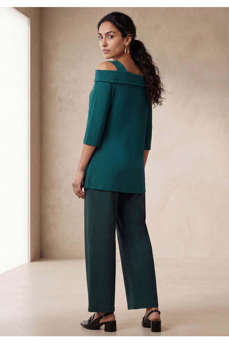 Cold Shoulder Top, Alternate, color, MYSTIC PINE