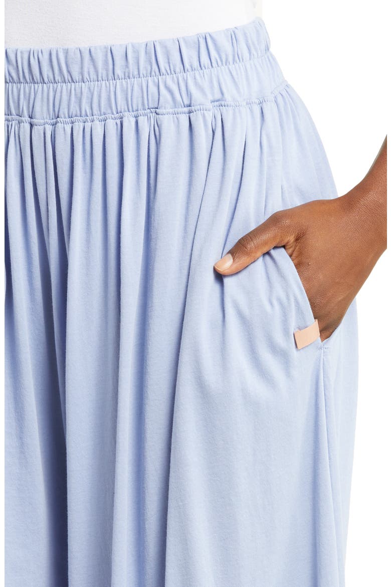 Organic Pima Wide Leg Lounge Pants, Alternate, color, DAYBREAK BLUE