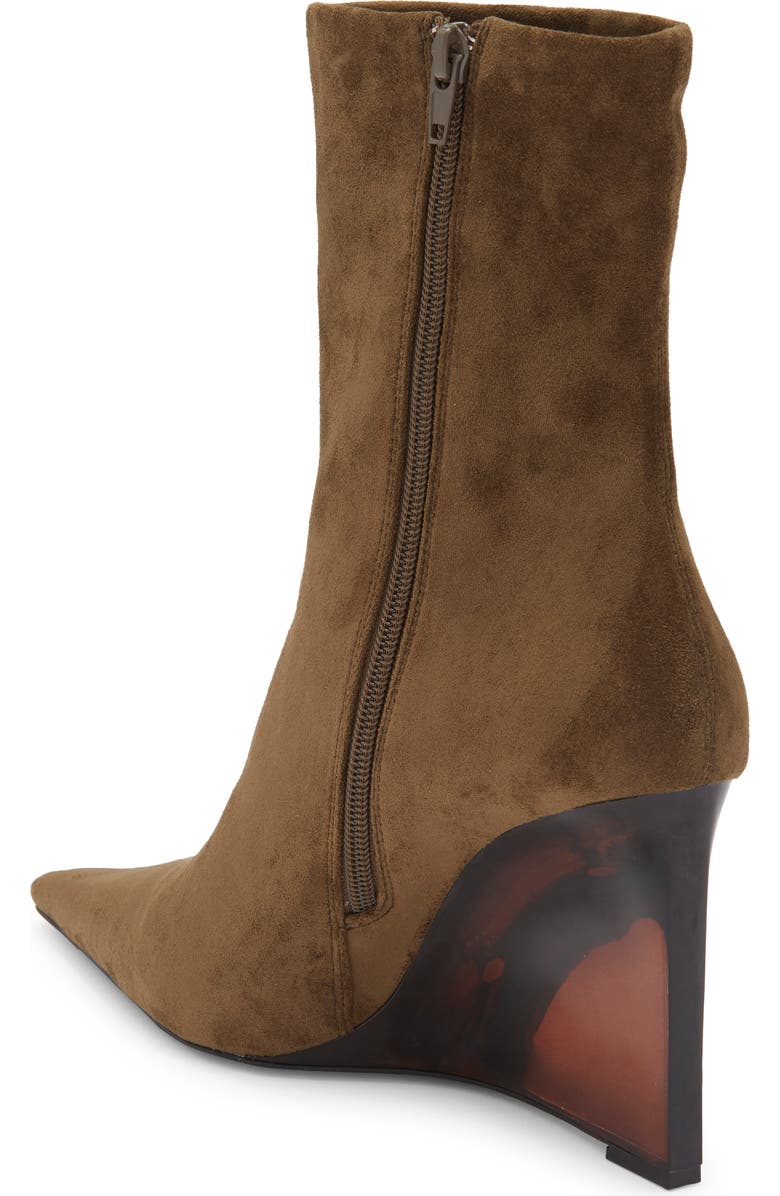 Jeffrey Campbell Beth Ann Wedge Bootie, Alternate, color, Khaki Suede Combo