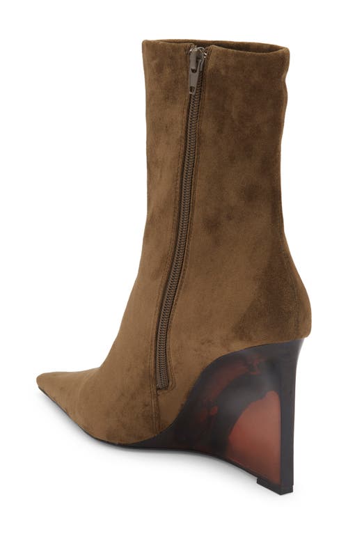Jeffrey Campbell Beth Ann Wedge Bootie In Brown