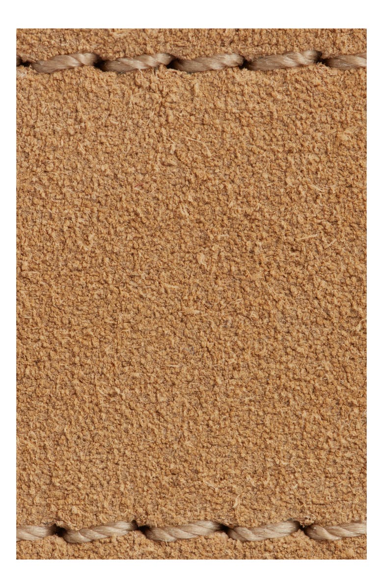 FRAME The Square Buckle Suede Belt, Alternate, color, Light Camel