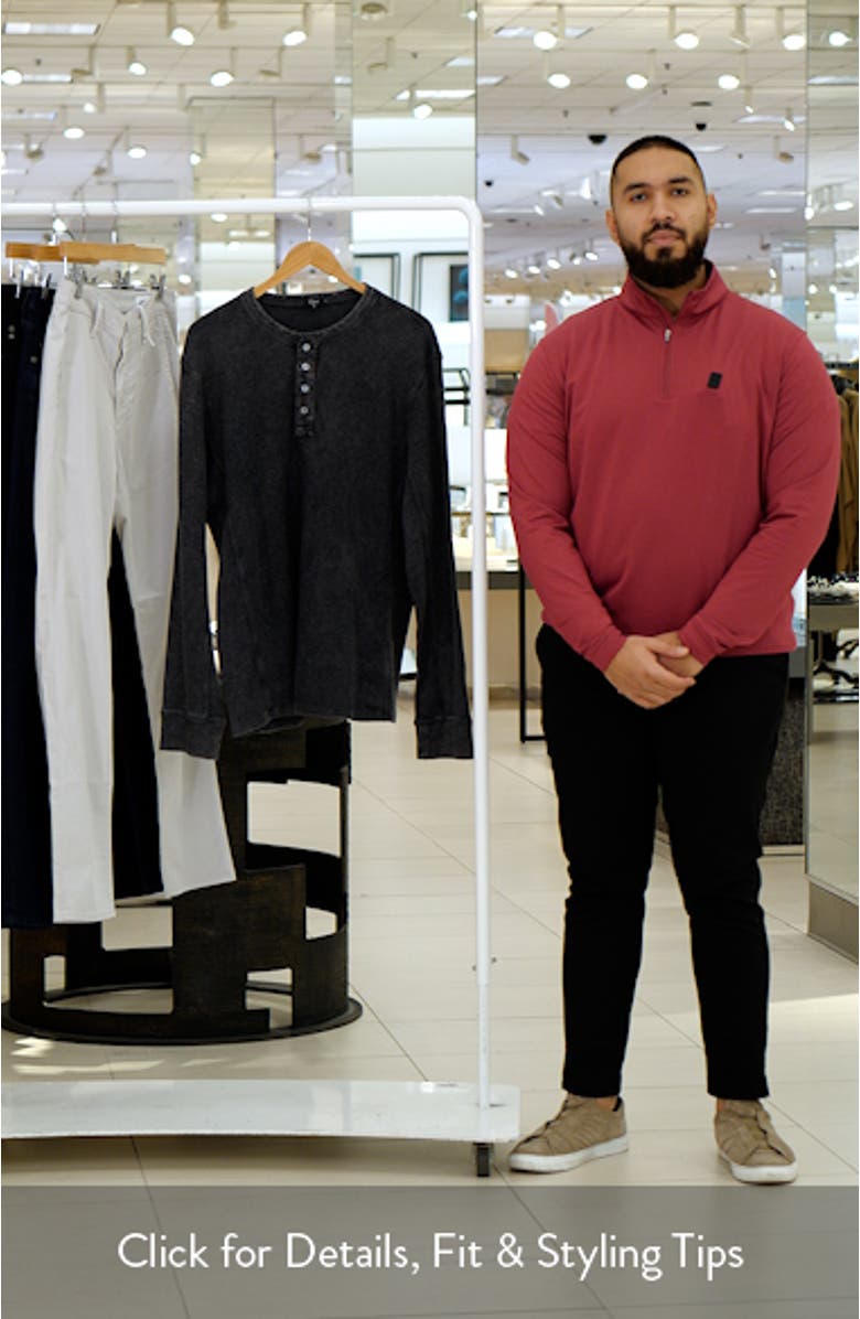 Soto Long Sleeve Cotton & Modal Henley, sales video thumbnail