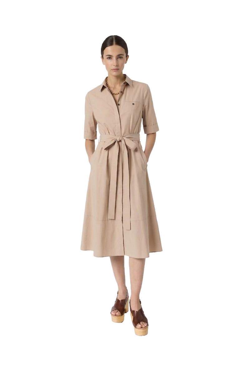 GERARD DAREL Rana Midi Shirt Dress, Main, color, Beige