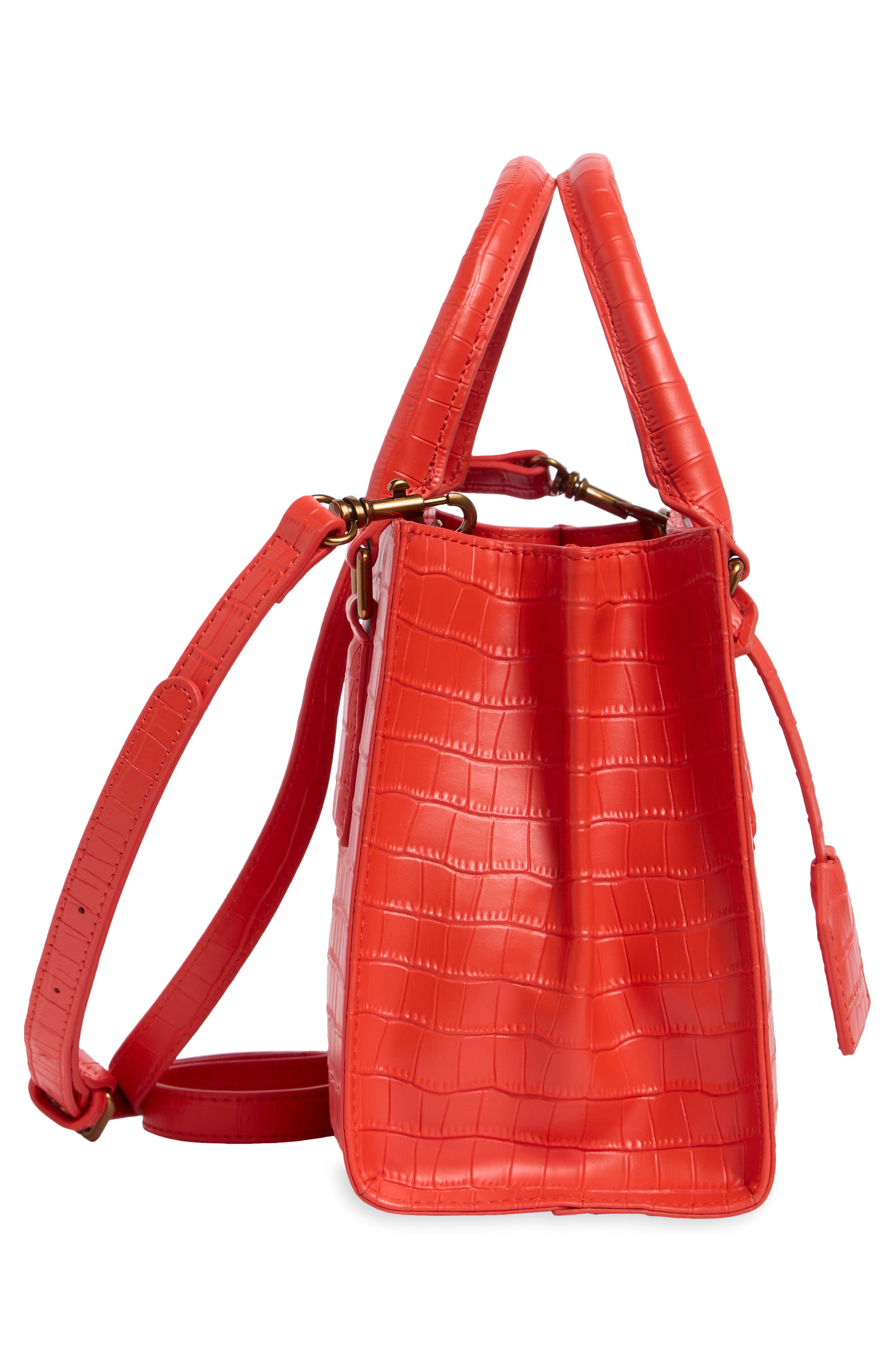 Kurt Geiger London Small Highgate Croc Embossed Leather Tote (Women ...