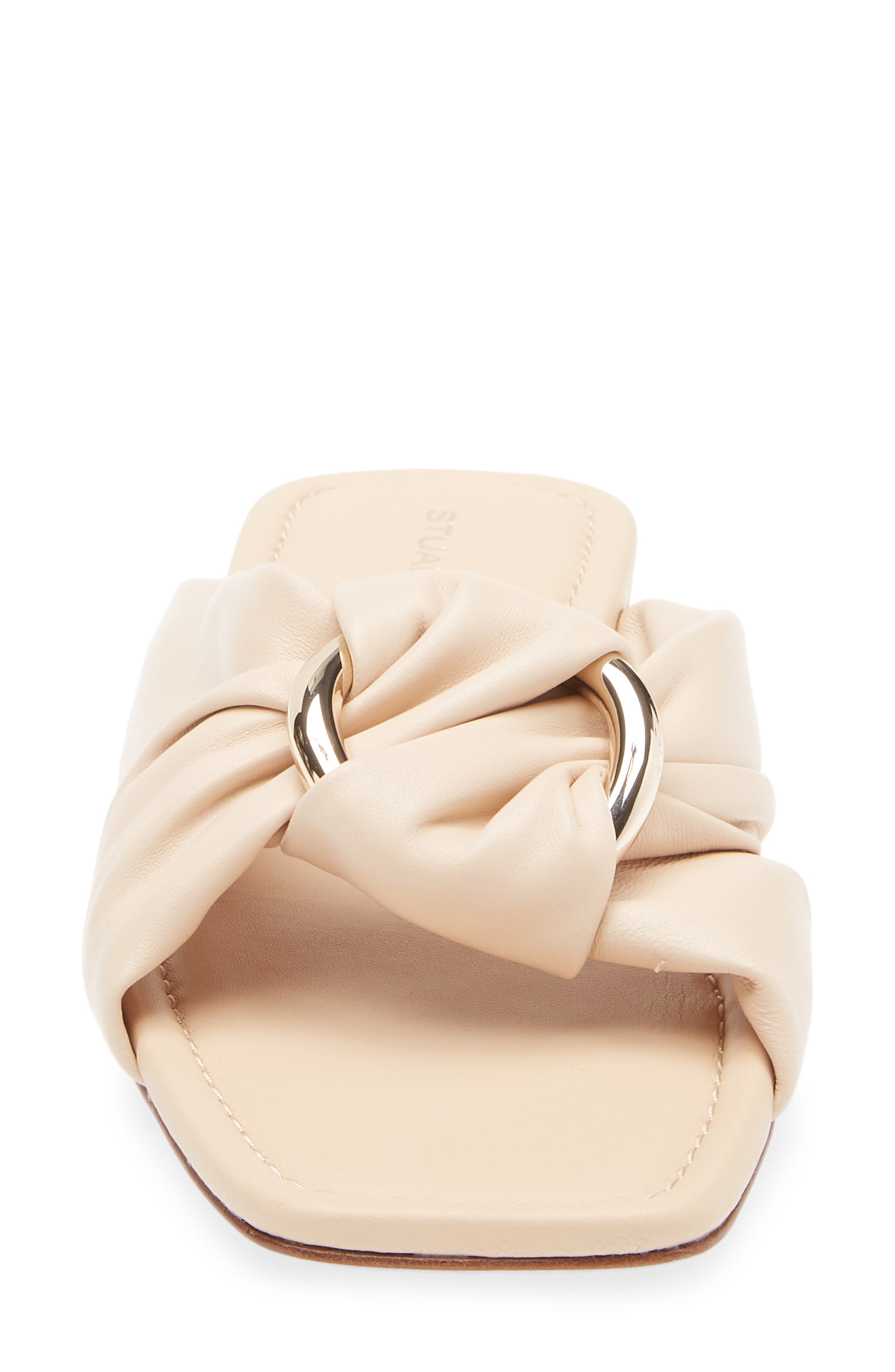 Stuart Weitzman Cece Slide Sandal, Alternate, color, Barely Beige
