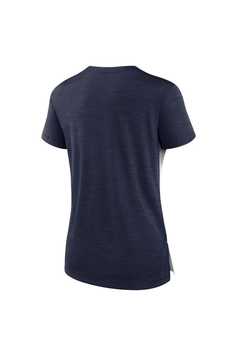 Women's Nike White/Navy Tennessee Titans Impact Exceed Performance Notch Neck T-Shirt, Alternate, color, White