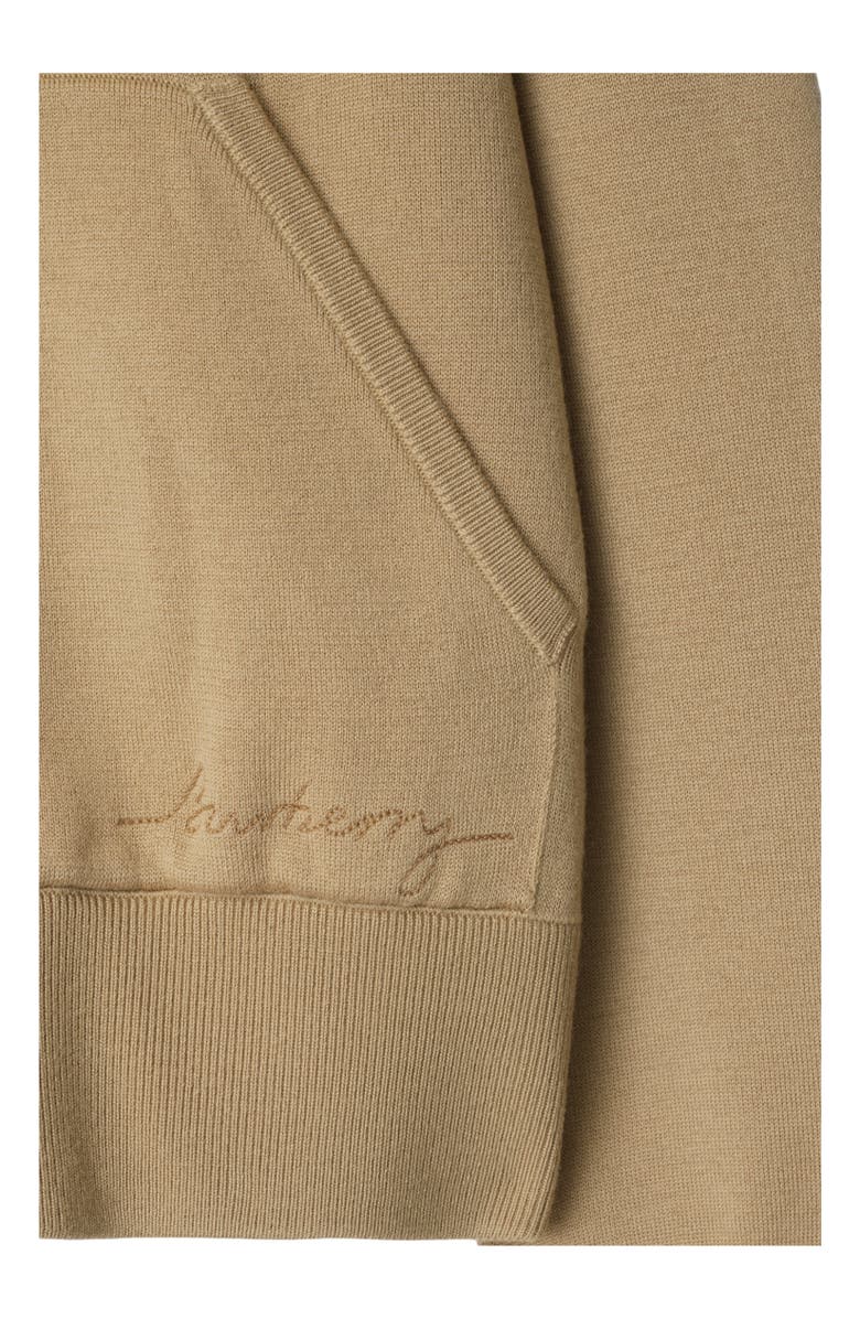 Burberry Wool Blend Zip Hoodie, Alternate, color, 
