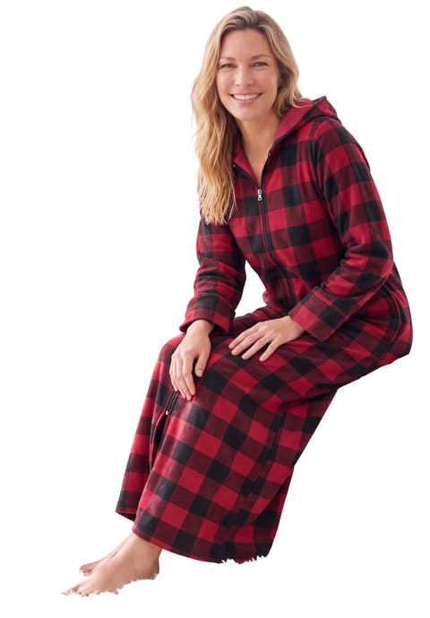 Long Hooded Fleece Sweatshirt Robe (plus)