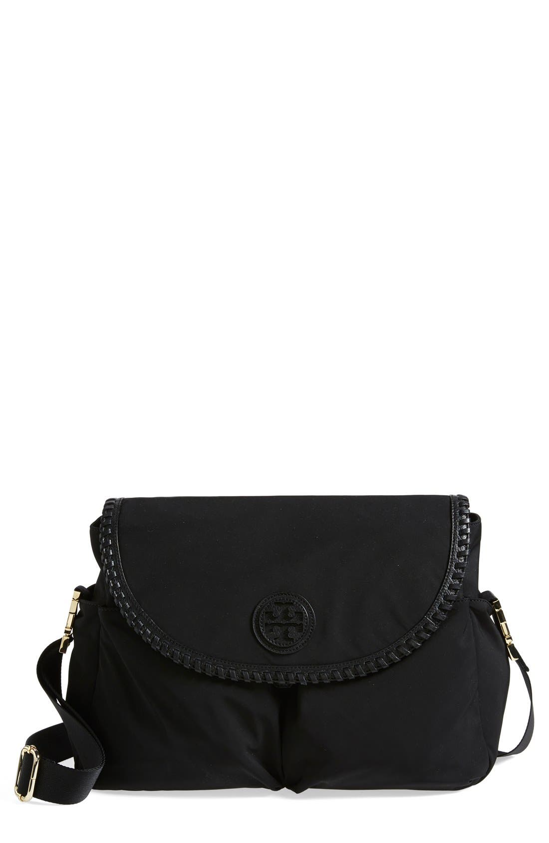 Tory Burch 'Marion' Messenger Baby Bag, Main, color, 
