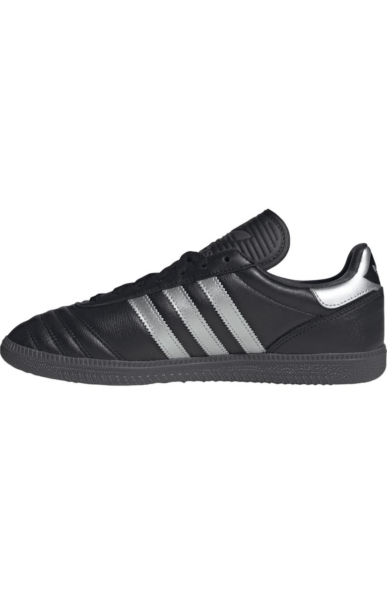 adidas Gender Inclusive Samba JP Sneaker, Alternate, color, Core Black/ Silver Met./ Black