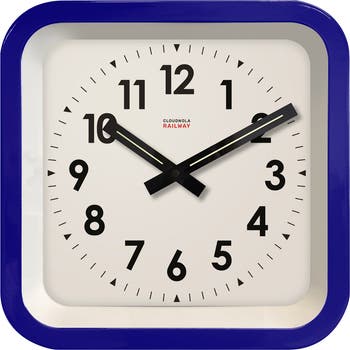 Station Clock Brown (CLOUDNOLA)送料無料 Yellow Clock – Factory Yellow Station XL – Wall Clock | Cloudnola