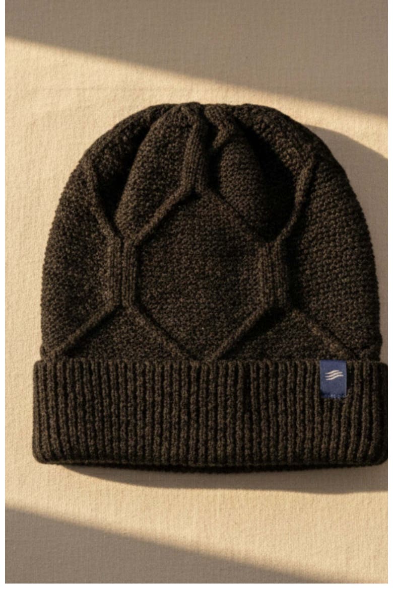 The Softest Ultra cozy Yak Yarn with Diamond Cable Knit Beanie, Alternate, color, Light Heather Grey