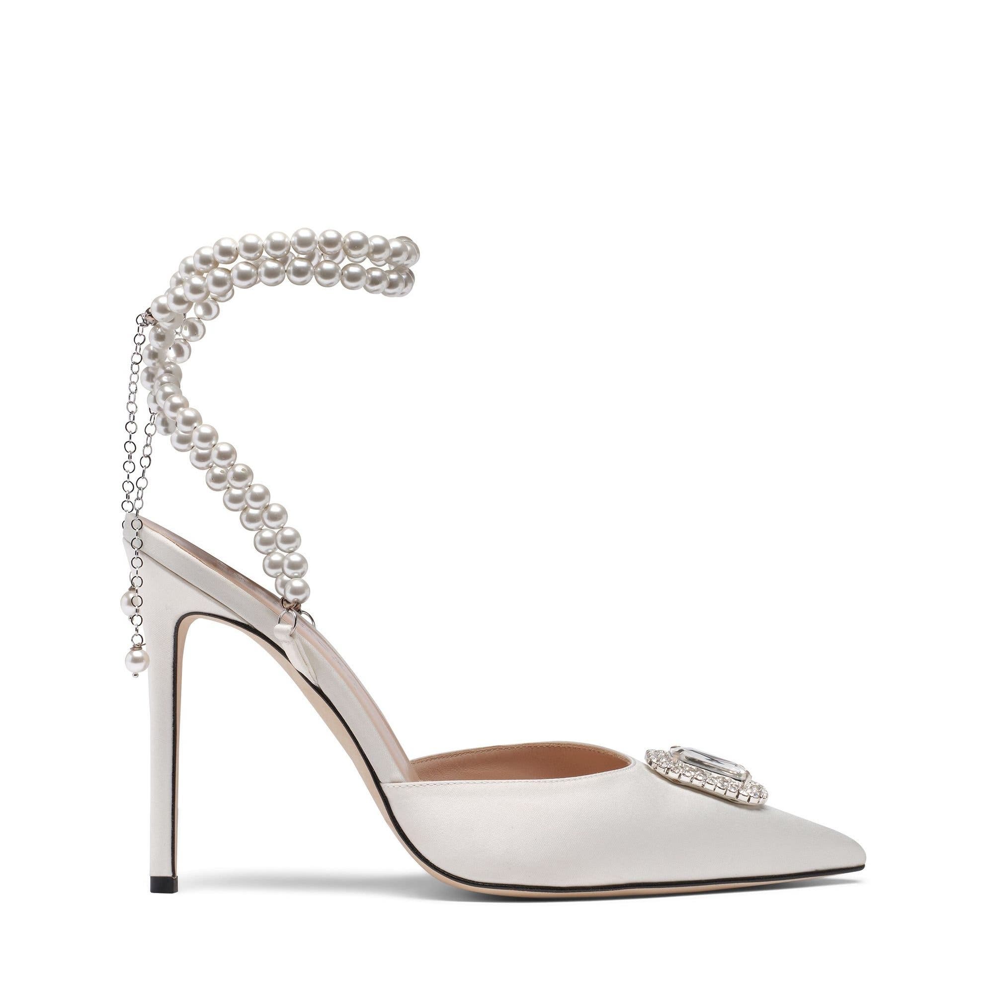 The Dame 100 Pearl Stiletto Heel, Main, color, Ivory