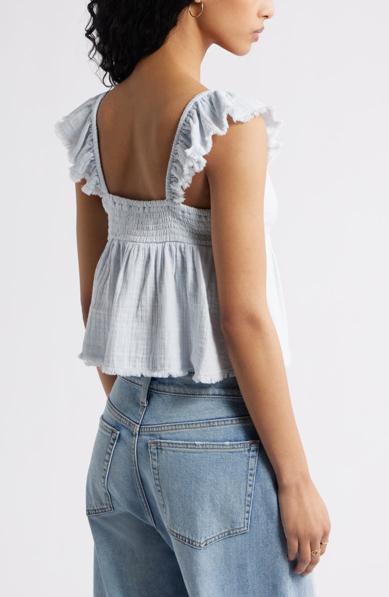Cotton Gauze Babydoll Top