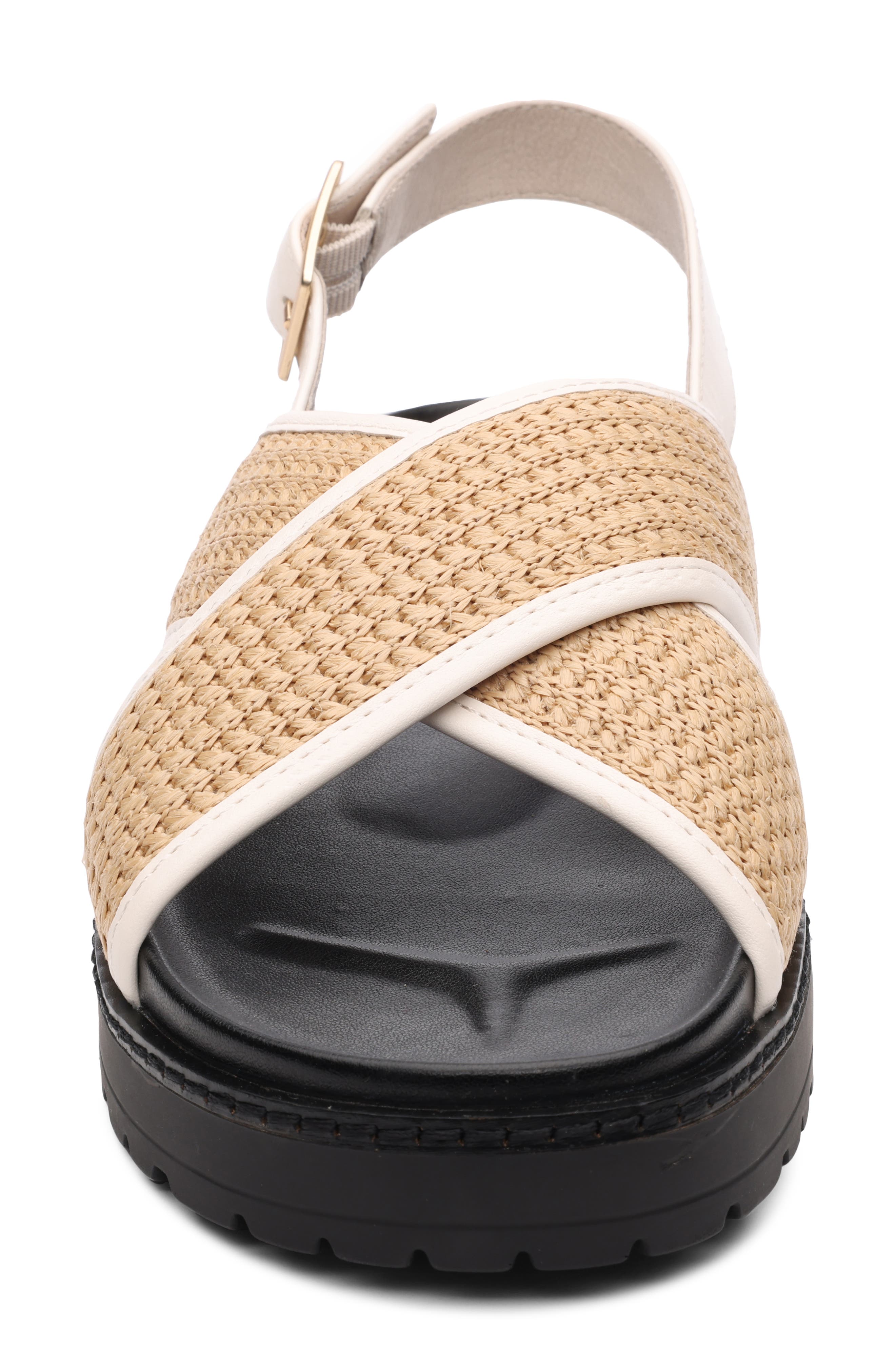 Sanctuary Freedom Raffia Slingback Platform Sandal, Alternate, color, 