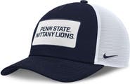 Nike Men's Nike Navy/White Penn State Nittany Lions 2025 On-Field Rise Patch Trucker Adjustable Hat