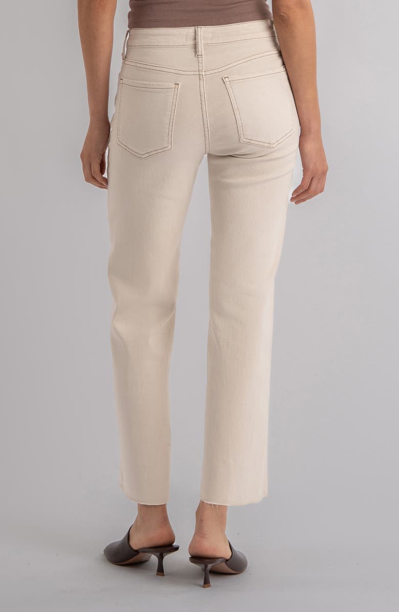 KUT from the Kloth High Waist Wide Leg Jeans, Alternate, color, Ecru