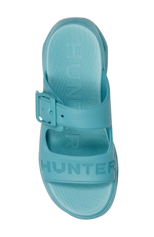 Hunter Greta Slide Sandal In Blue