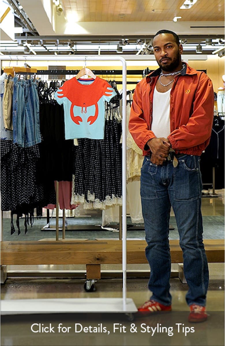 Kids' Crab Appliqué Cotton T-Shirt, sales video thumbnail