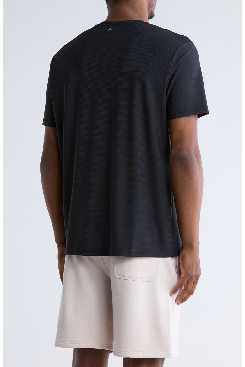 Four-Way Stretch Flex Track T-Shirt, Alternate, color, BLACK