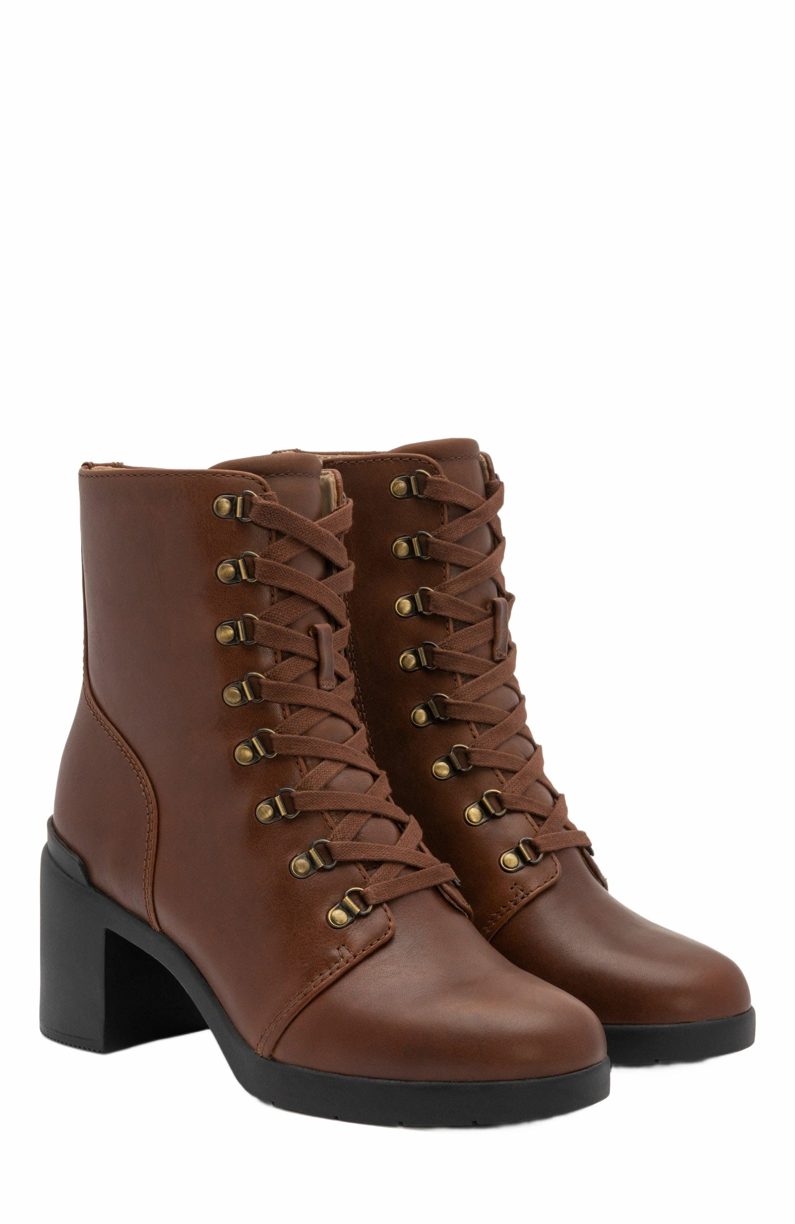 Metropolis Lace Boot, Alternate, color, Brown - Regular