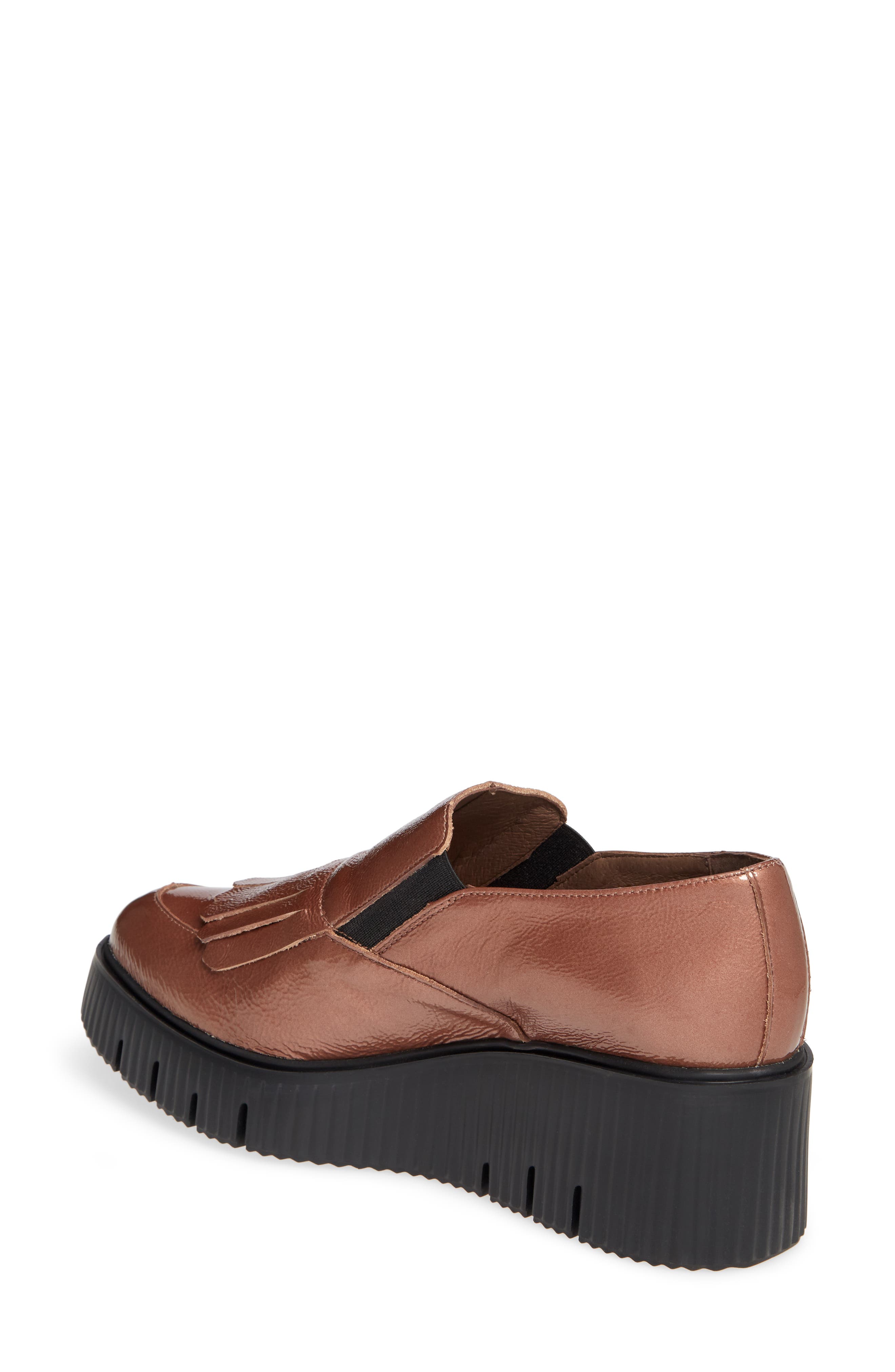 C-6203 Wedge Loafer, Alternate, color, LACK BLUSH LEATHER