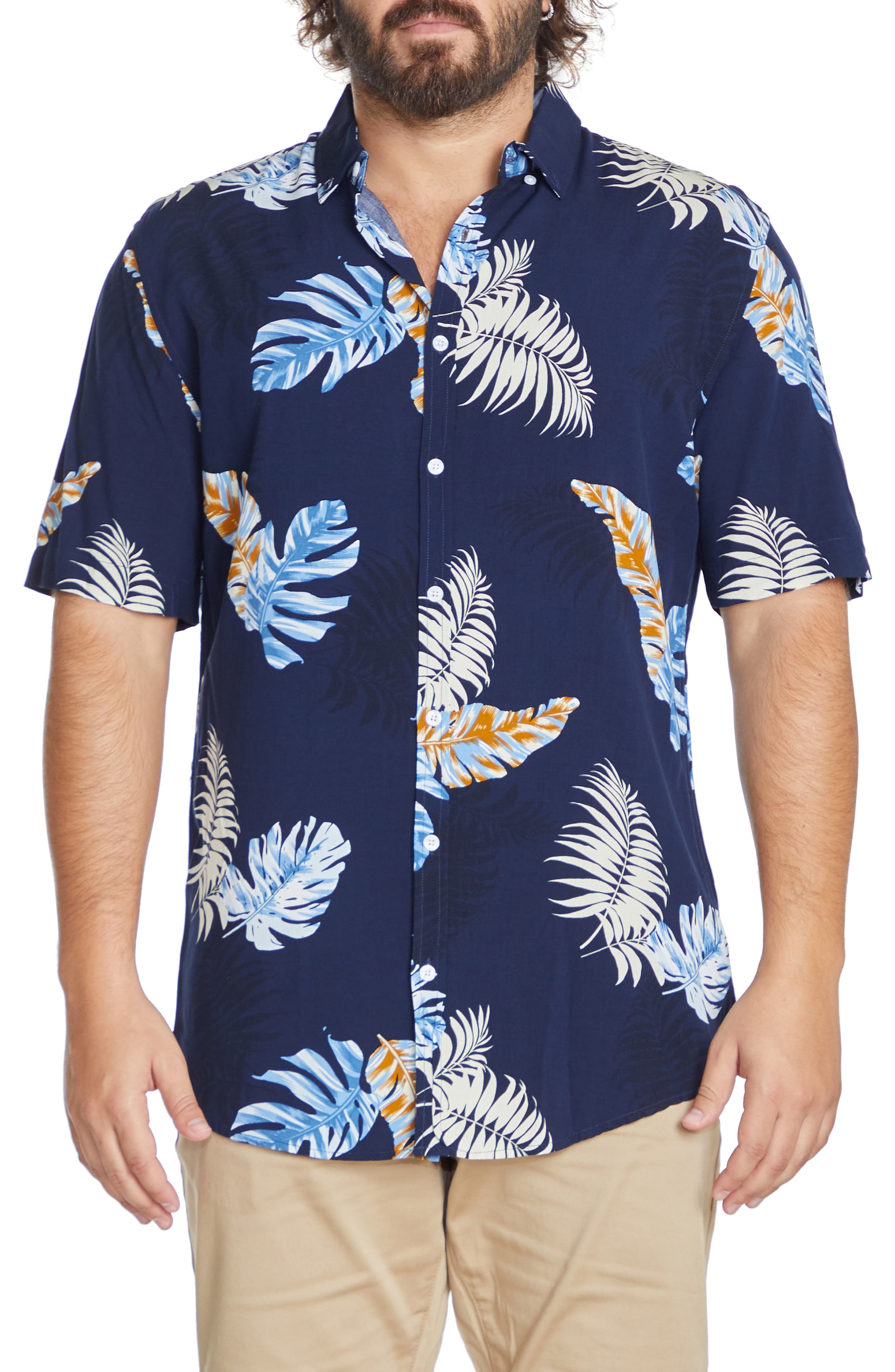 Johnny Bigg Kauai Tropical Short Sleeve Button-Up Shirt (Men) | Nordstrom
