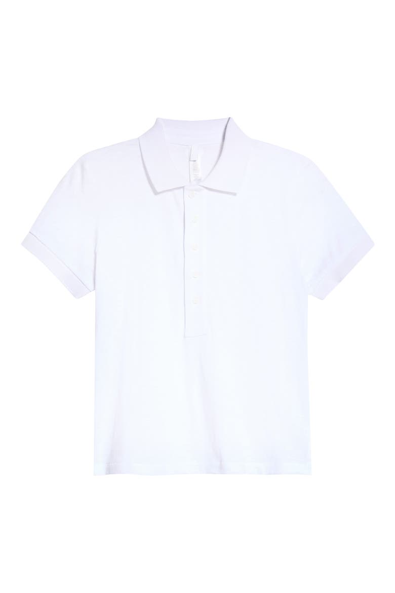 Worn In Jersey Polo, Alternate, color, SNOW