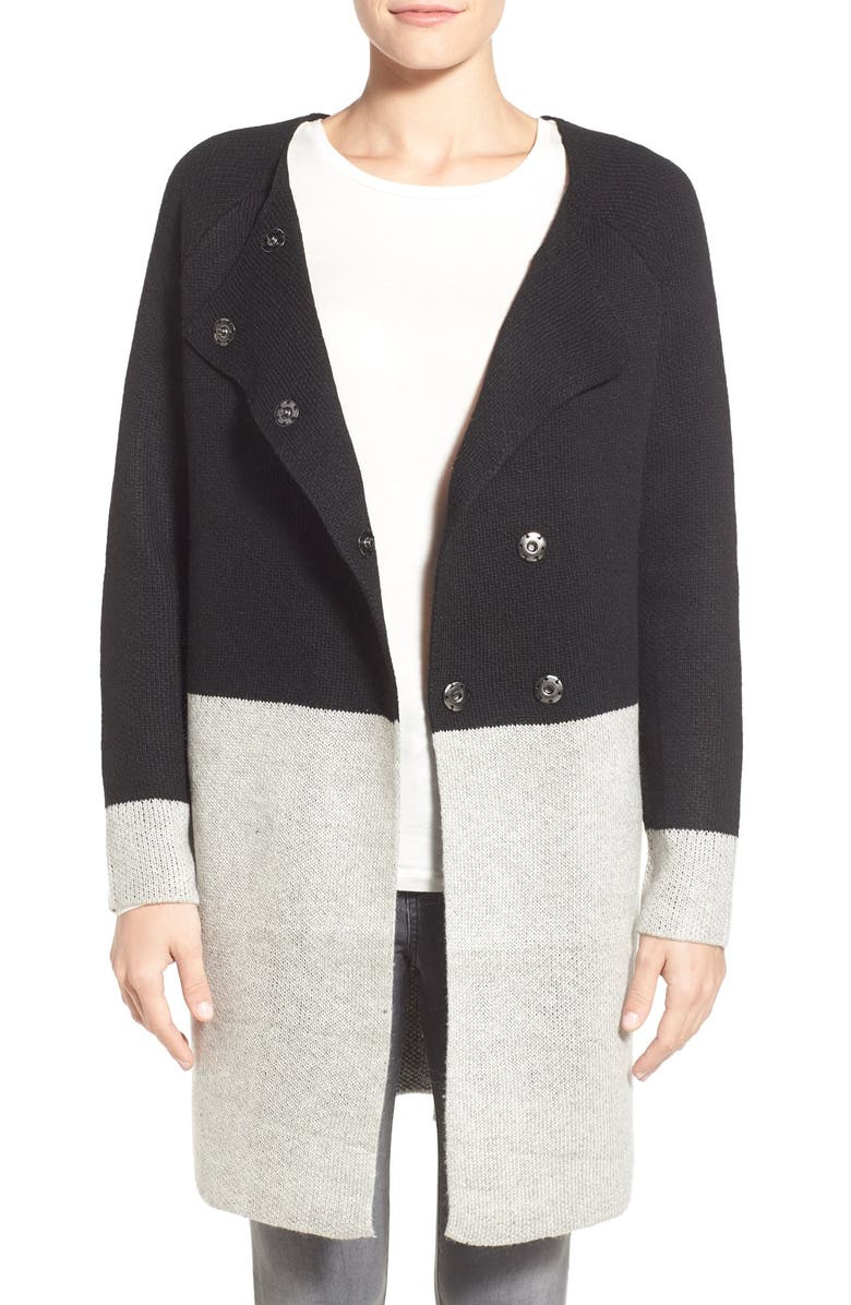 coin 1804 Colorblock Sweater Coat, Main, color, 