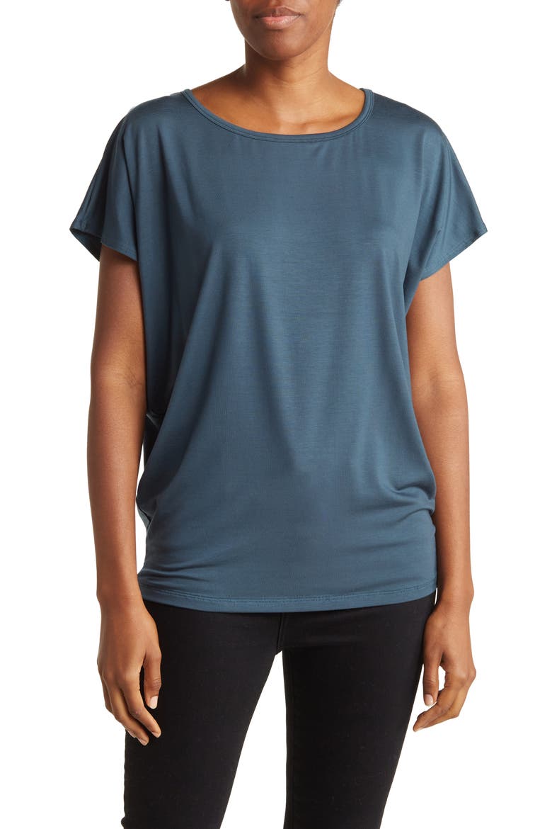 Cap Sleeve Dolman Tee, Main, color, SKYDIVER