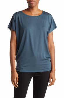 GO COUTURE Cap Sleeve Dolman Tee