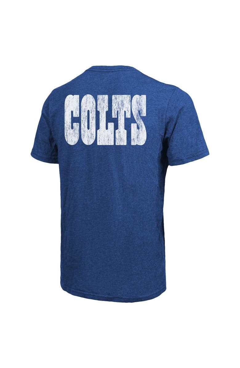 Majestic Threads Indianapolis Colts Majestic Threads Tri-Blend Pocket T-Shirt - Heathered Royal, Alternate, color, Royal