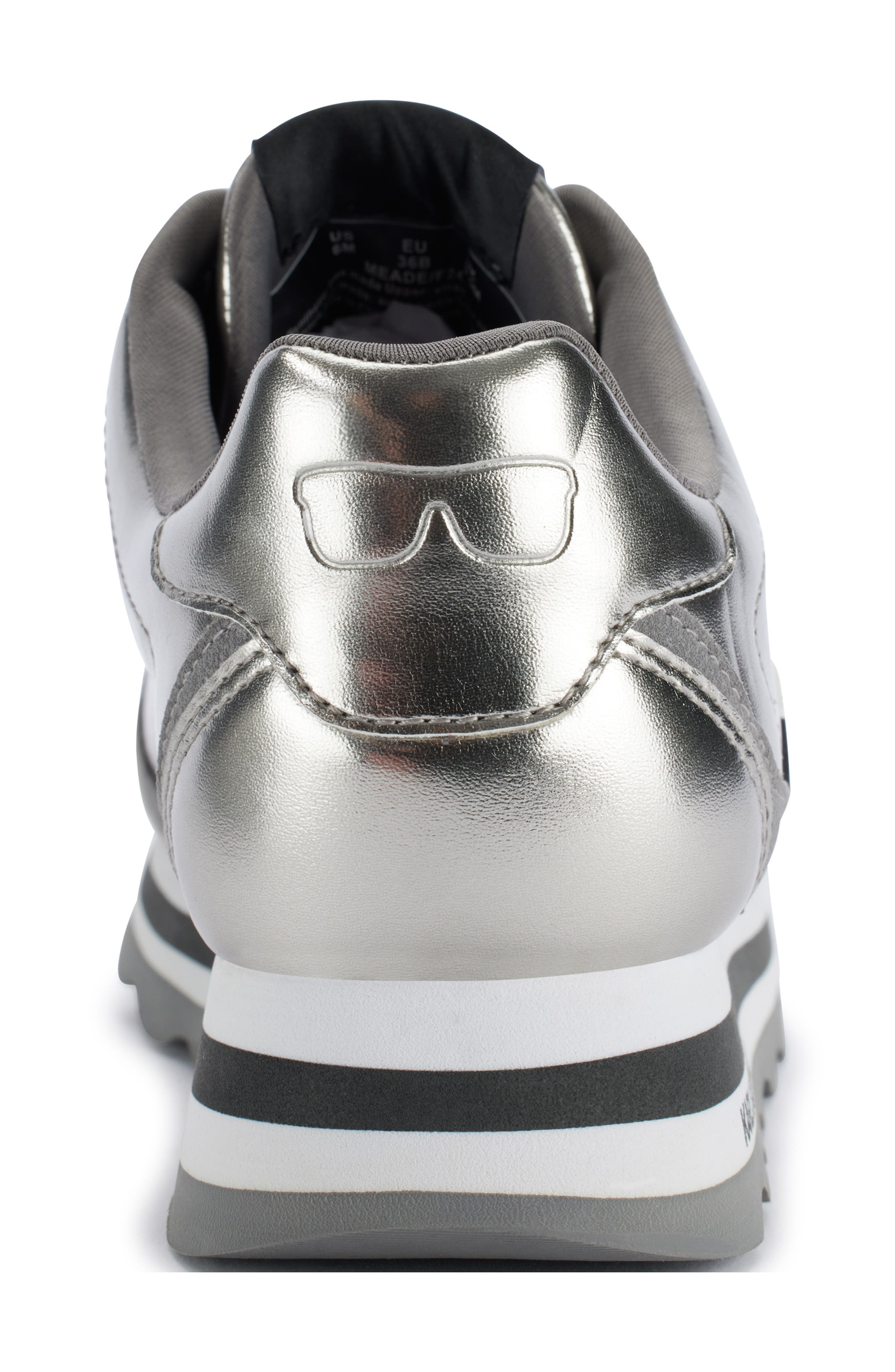 KARL LAGERFELD PARIS Meade Metallic Sneaker, Alternate, color, 