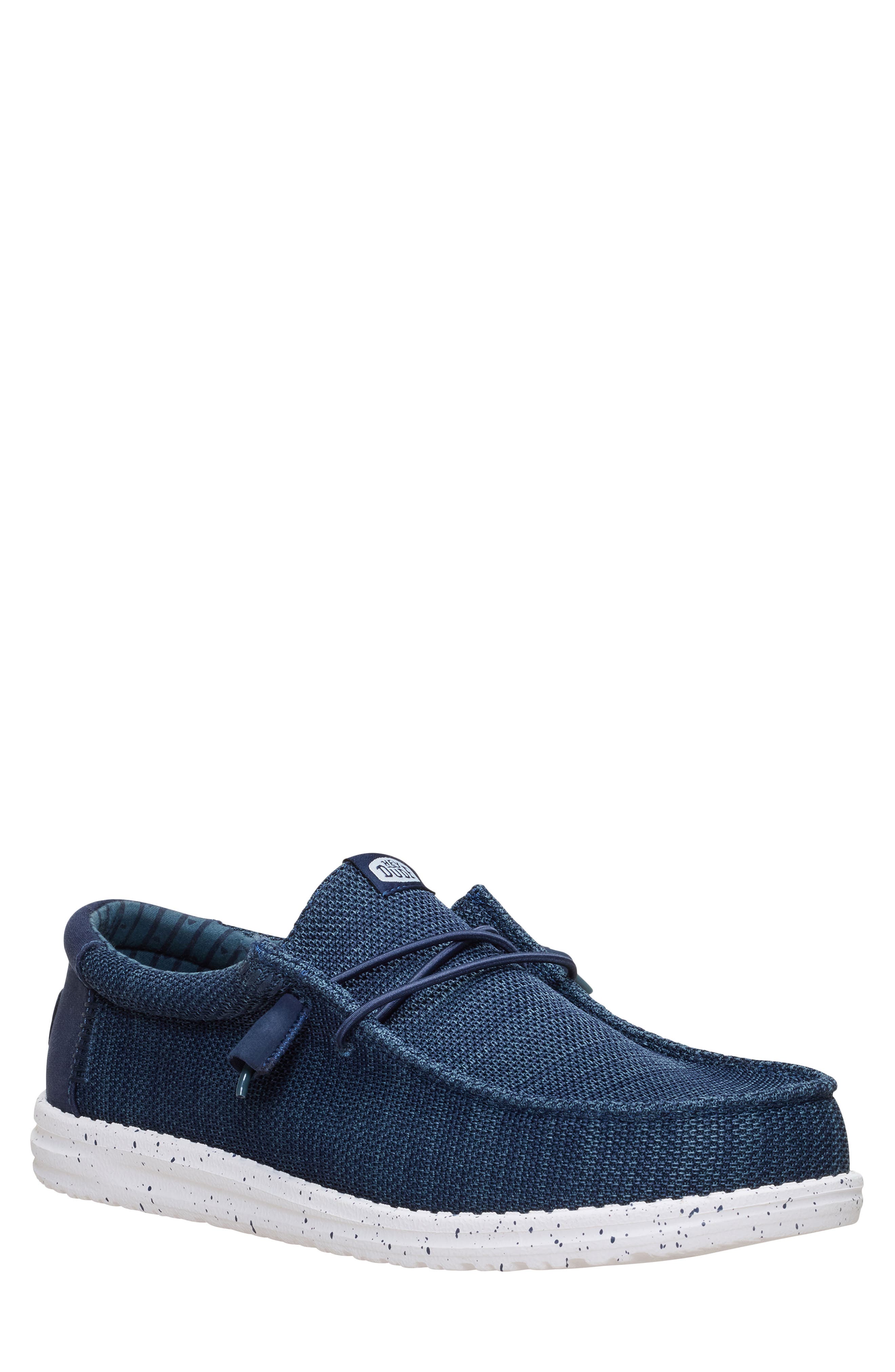 Hey Dude Wally Stretch Sox Slip-on In Blue